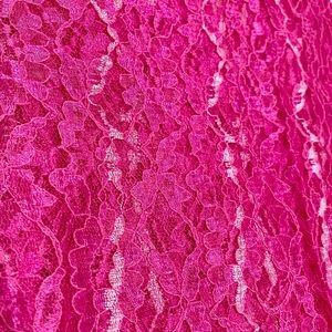 2 yds Vintage Pink Lace Fabric